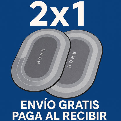 ¡ALFOMBRA DE BAÑO ANTIDESLIZANTE! 2X1