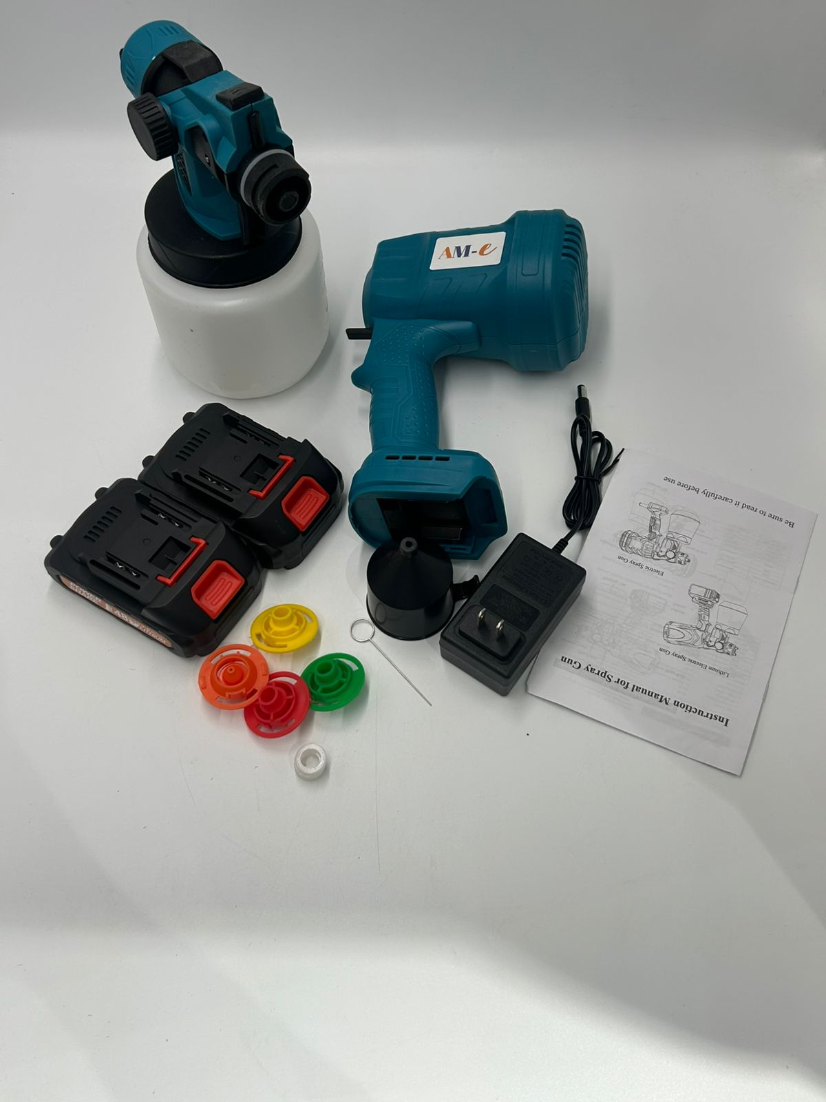 ¡PISTOLA DE PINTURA 2 BATERIAS 48V!