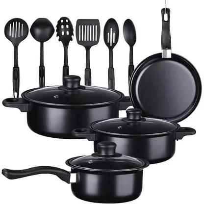 ¡SET DE OLLAS Y UTENCILIOS DE COCINA!