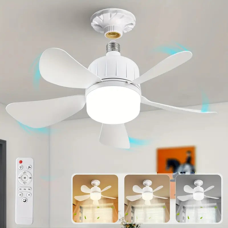 ¡ABANICO TIPO BOMBILLO!